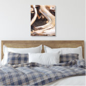 Drijfhout - Pictured Rocks National Lakeshore  Canvas Afdruk (Insitu (Slaapkamer))