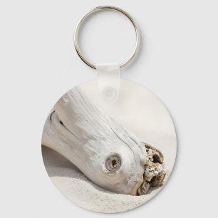 Drijfhout Strand Hout Organisch Kust Minimalistisc Sleutelhanger
