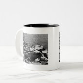 Drijfhout Tweekleurige Koffiemok (Voorkant links)