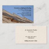 Drijfhouten dakpannen visitekaartje (Voorkant / Achterkant)