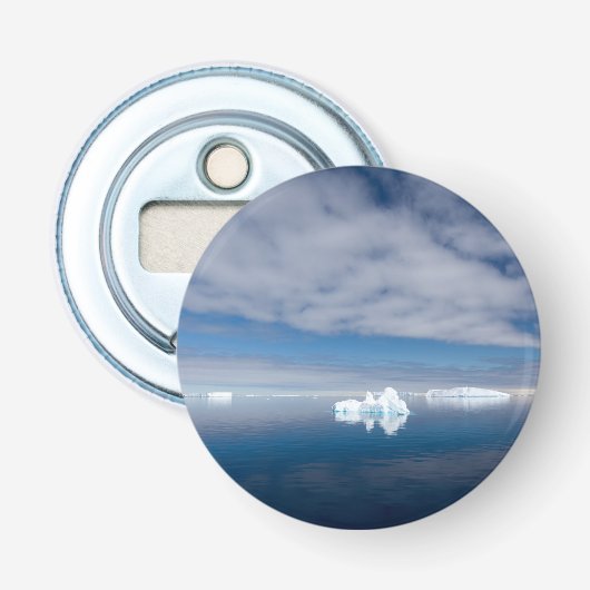 Drijfijs in Antarctica Button Flesopener (Voorkant)
