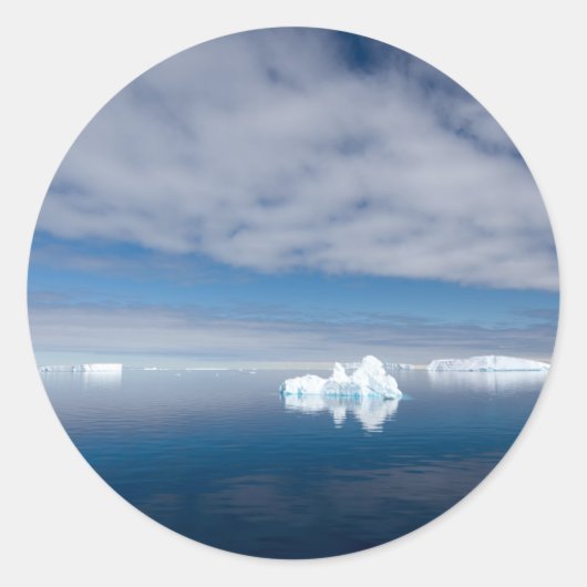 Drijfijs in Antarctica Ronde Sticker (Voorkant)
