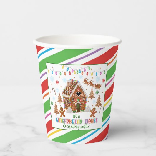 Drijfkeuken in het keukenhuis - Doordopende feestd Papieren Bekers (Voorkant)