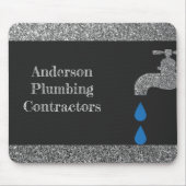 Drijfkraan en waterleidingeffect muismat (Voorkant)