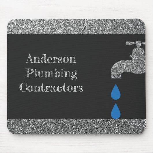 Drijfkraan en waterleidingeffect muismat (Voorkant)