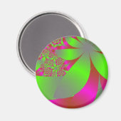 Drijflichtroze en groen magneet (Voorkant / Achterkant)