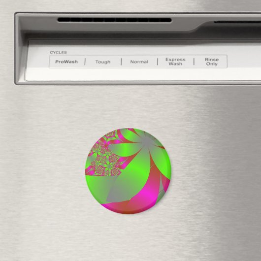 Drijflichtroze en groen magneet (Insitu (Vaatwasser))