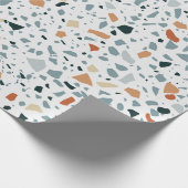 Drijfmolen van de Terrazzo, naadloos, met de hand  Cadeaupapier (Hoek)