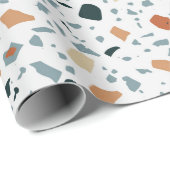 Drijfmolen van de Terrazzo, naadloos, met de hand  Cadeaupapier (Rol Hoek)