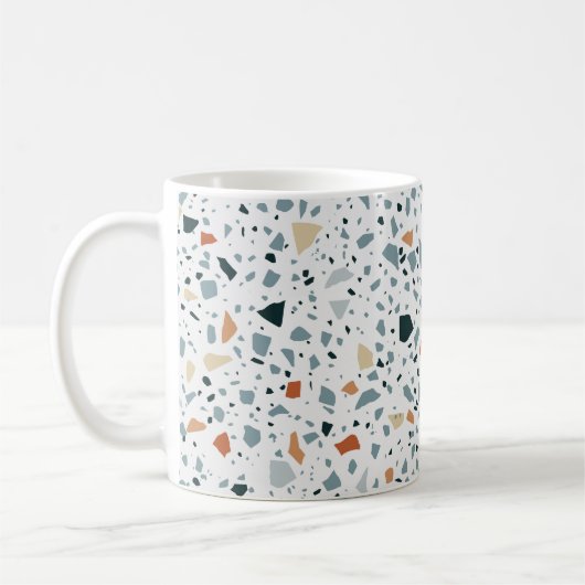 Drijfmolen van de Terrazzo, naadloos, met de hand  Koffiemok (Links)