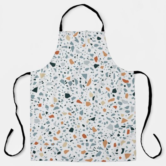 Drijfmolen van de Terrazzo, naadloos, met de hand  Schort (Voorkant)