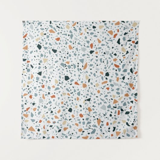 Drijfmolen van de Terrazzo, naadloos, met de hand  Wandkleed (Voorkant)