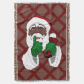 Drijfpaden voor kerstcadeautjes voor kerstcadeaubo deken (Voorkant Verticaal)