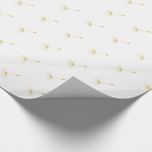 Drijfpapier voor gele Dandelion Cadeaupapier (Hoek)