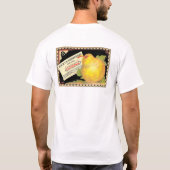Drijfperen - Etiket voor  fruitkratten T-shirt (Achterkant)