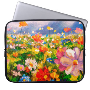 Drijfschilderschilderingen Laptop Sleeve