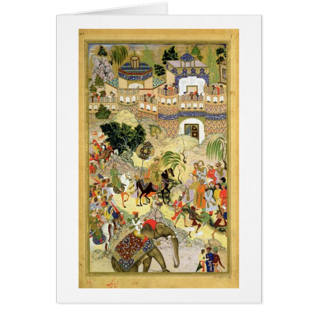 Drijfschip van keizer Akbar in Surat, van (Voorkant)