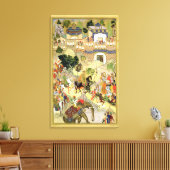 Drijfschip van keizer Akbar in Surat, van Canvas Afdruk (Insitu (Woonkamer))