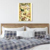 Drijfschip van keizer Akbar in Surat, van Canvas Afdruk (Insitu (Slaapkamer))