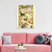 Drijfschip van keizer Akbar in Surat, van Canvas Afdruk (Insitu (Woonkamer))