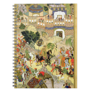 Drijfschip van keizer Akbar in Surat, van Notitieboek