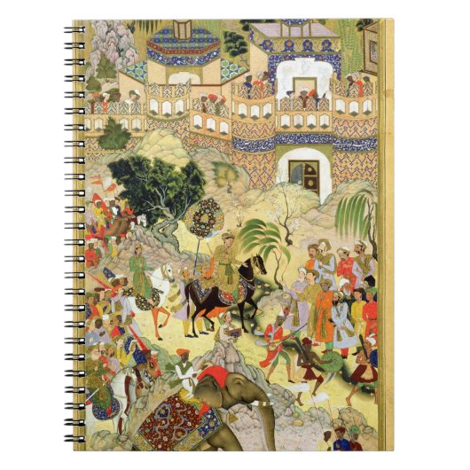 Drijfschip van keizer Akbar in Surat, van Notitieboek (Voorkant)
