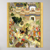 Drijfschip van keizer Akbar in Surat, van Poster (Voorkant)
