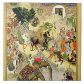 Drijfschip van keizer Akbar in Surat, van Tegeltje (Voorkant)