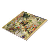 Drijfschip van keizer Akbar in Surat, van Tegeltje (Zijkant)