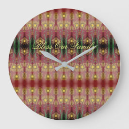 Drijfsklok met blote tekst van onze familie grote klok