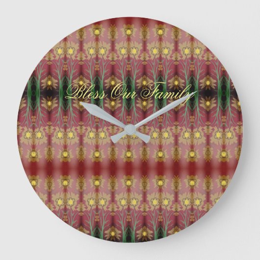 Drijfsklok met blote tekst van onze familie grote klok (Voorkant)