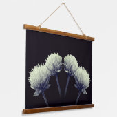 Drijfsnaren in zwart-wit hangend wandkleed (Gebogen)