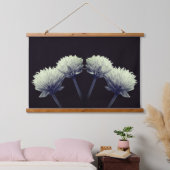 Drijfsnaren in zwart-wit hangend wandkleed (Slaapkamer)