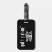 Drijfsneeuwschoenen gekregen bagagelabel (Achterkant verticaal)