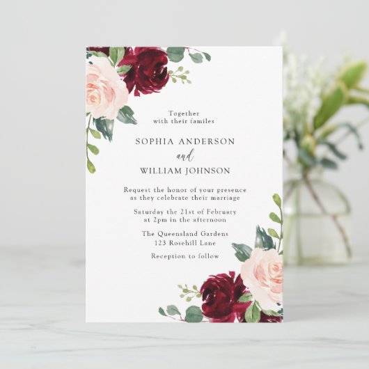 Drijfstocht en bruidegom Waterverf Kaart (Staand voorkant)