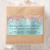 Drijft Blush Roos Bridal Sweet 16th Quinceanera VI Etiket (Insitu)