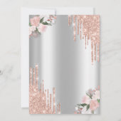 Drijft Brunch en Bubble Silver Vrijgezellenfeest Kaart (Achterkant)