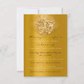 Drijft Glitter Baby shower Feet Gold VIP Girl Boy Kaart (Voorkant)