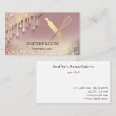 Drijft glitterachtig modern lichaamsboterproduct visitekaartje (Voorkant / Achterkant)