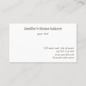 Drijft glitterachtig modern lichaamsboterproduct visitekaartje (Achterkant)