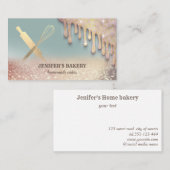 Drijft glitterachtig modern lichaamsboterproduct visitekaartje (Voorkant / Achterkant)