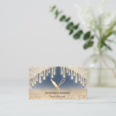 Drijft glitterachtig modern lichaamsboterproduct visitekaartje (Staand voorkant)