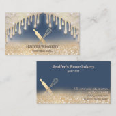 Drijft glitterachtig modern lichaamsboterproduct visitekaartje (Voorkant / Achterkant)