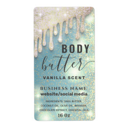 Drijft het etiket van het glitterige manuscriptcar