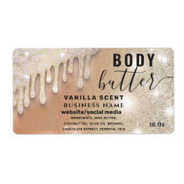 Drijft het etiket van het glitterige manuscriptcar