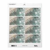 Drijft het etiket van het glitterige manuscriptcar (Full Sheet)