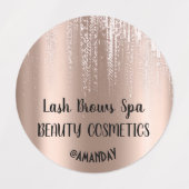 Drijft het Roos op Cosmetics Balm Soap Nails Delic Labels (Design 2)