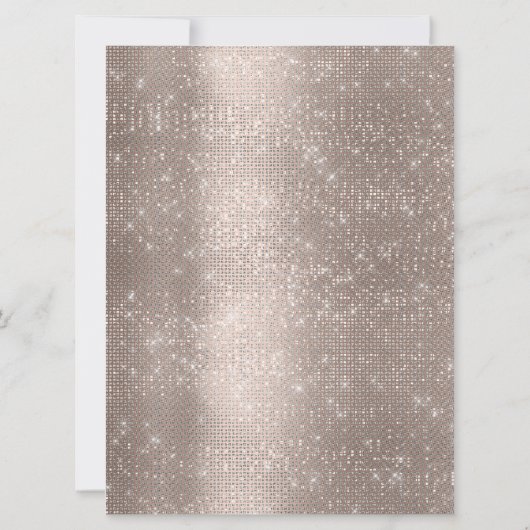 Drijft Roos Birthday Bridal Wedding Elegant Gold Kaart (Achterkant)