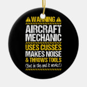 Drijft Vliegtuig Mechanic Keramisch Ornament (Voorkant)