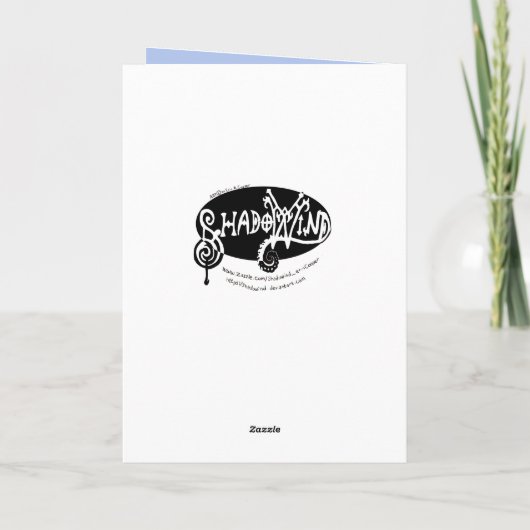 Drijft weg Ballon Dragon Birthday Kaart (Achterkant)